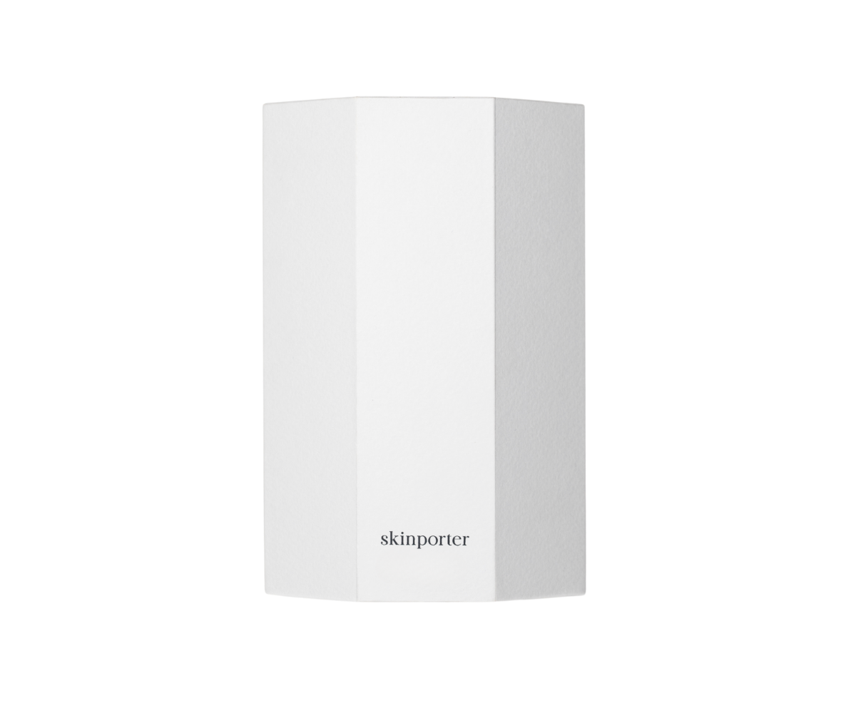 skinporter O₂ Peptide Facial Kit showing skincare products with tubes and containers for at-home facial treatment